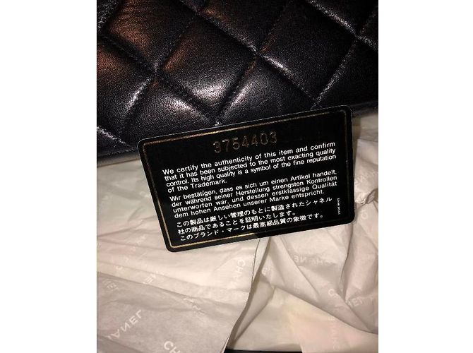 Timeless Borsa a mano Chanel Jumbo GM in pelle nera Nero - vista 8