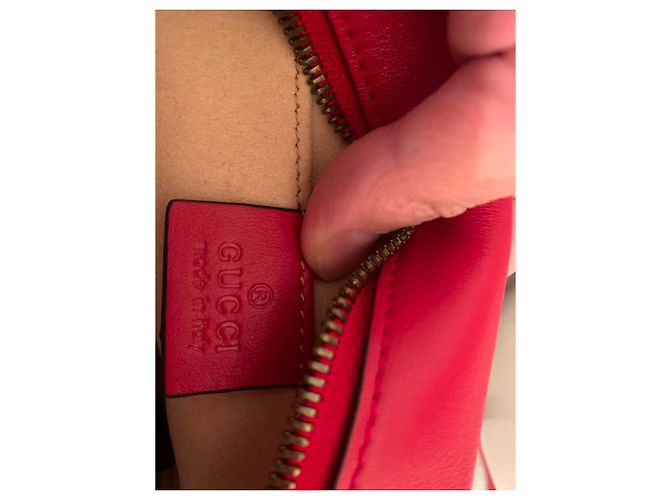 Borsa a mano Gucci Marmont in pelle rossa Rosso - vista 8