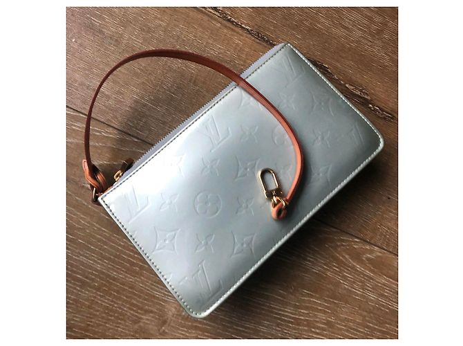 Louis Vuitton, Pochette Lexington Vernis grigio chiaro blu Louis Vuitton Blu chiaro - vista 7