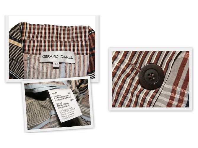 Chaqueta Gerard Darel de algodón Talla 42 Multicolor - vista 3