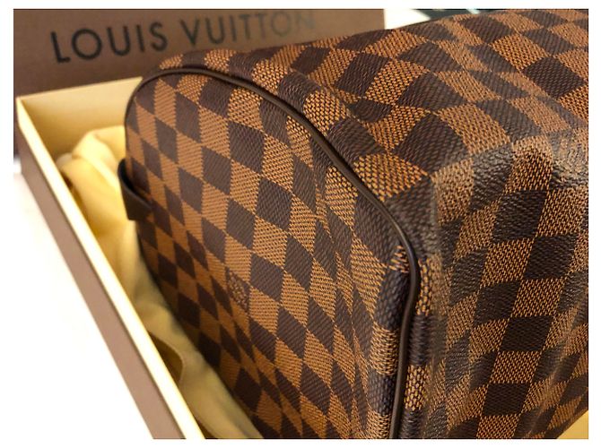 Louis Vuitton Speedy 30 Ebano più damier Marrone - vista 12