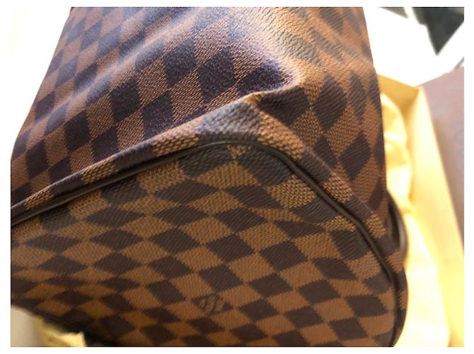 Louis Vuitton Speedy 30 Ebano più damier Marrone - vista 13