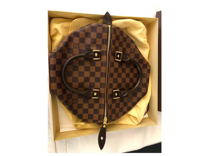 Louis Vuitton Speedy 30 Ebano più damier Marrone - vista 4