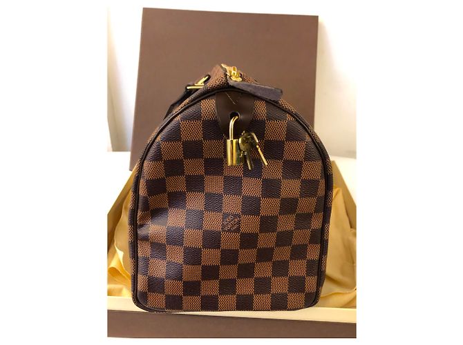 Louis Vuitton Speedy 30 Ebano più damier Marrone - vista 10