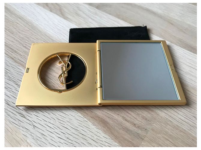 Yves Saint Laurent Specchio Charm per Borsa Oro Metallo D'oro - vista 4