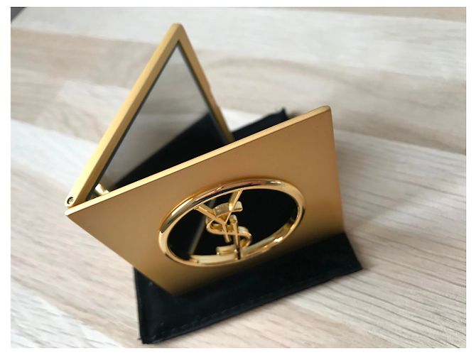 Yves Saint Laurent Specchio Charm per Borsa Oro Metallo D'oro - vista 5