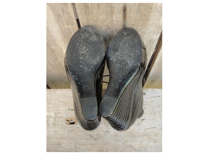 Botas Yves Saint Laurent Rive Gauche p 35 1/2 Negro - vista 7