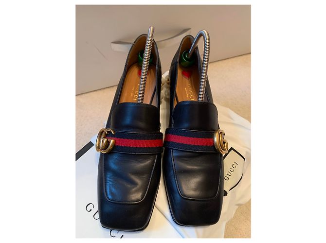 Décolleté Gucci in pelle nera taglia 39 Nero - vista 3