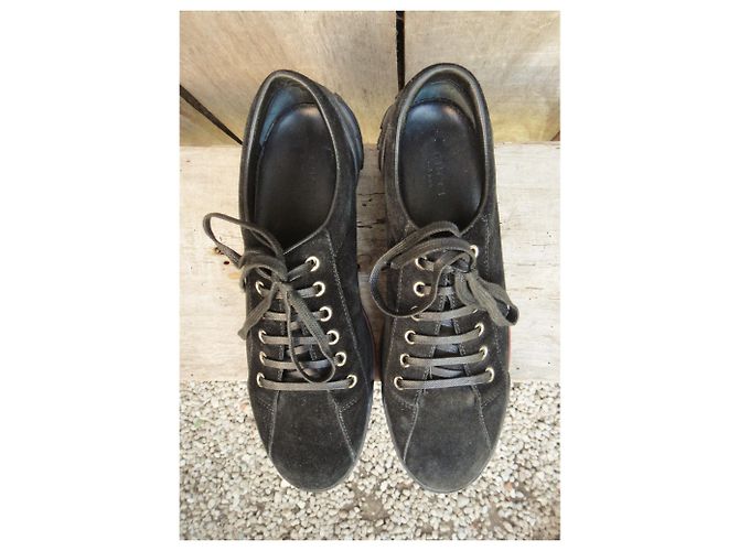 Sneaker Gucci P. 39 1/2 Nero - vista 5