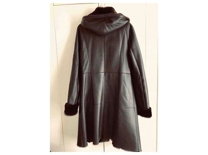 Manteau En Cuir Seraphin Taille 52 - Cuir 100% Peau - Occasion Très Bon état - Fabriqué En France
