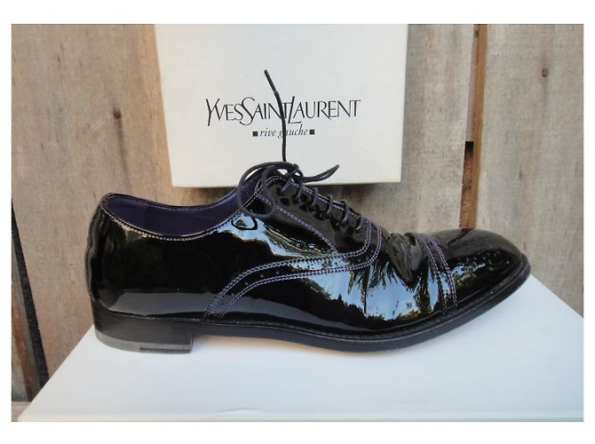 richelieu vernis Yves Saint Laurent Rive Gauche p 38 Noir - vue 2