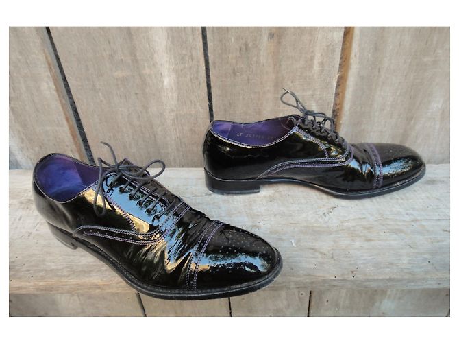 richelieu vernis Yves Saint Laurent Rive Gauche p 38 Noir - vue 4