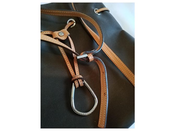 Autre Marque Borsa Kesslord Marrone in Pelle e Tela - vista 5