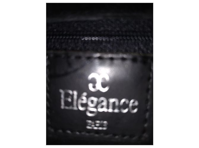 Autre Marque ELEGANCE PARIS Handbag Black Velvet Metal Handle - view 6