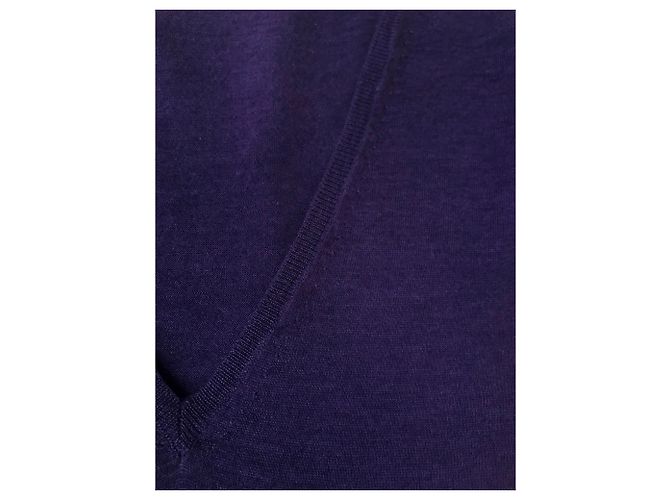 Cruciani Leichter Pullover aus Kaschmir und Seide Lila - Ansicht 3