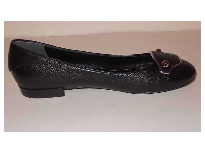 Balenciaga Bailarinas Negras de Cabra Granulada 41 Negro - vista 12