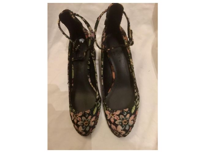 Sandro Jacquard Pumps Mandelform Schwarz Multicolor Mehrfarben - Ansicht 2