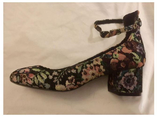 Sandro Jacquard Pumps Mandelform Schwarz Multicolor Mehrfarben - Ansicht 3