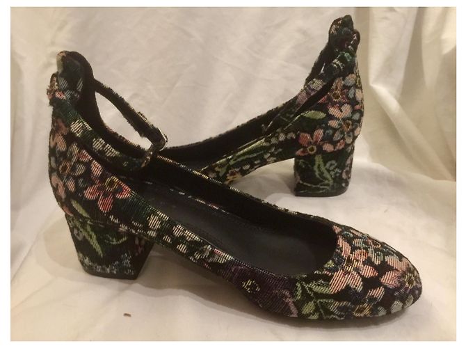 Sandro Jacquard Pumps Mandelform Schwarz Multicolor Mehrfarben - Ansicht 5