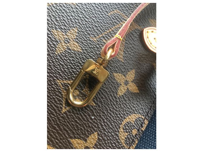 Neverfull Louis Vuitton bolsillos Castaño - vista 4