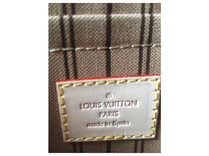 Neverfull Louis Vuitton bolsillos Castaño - vista 6