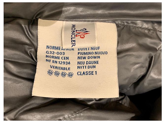 Moncler Grey Wool Jacket Coat Men L - view 5