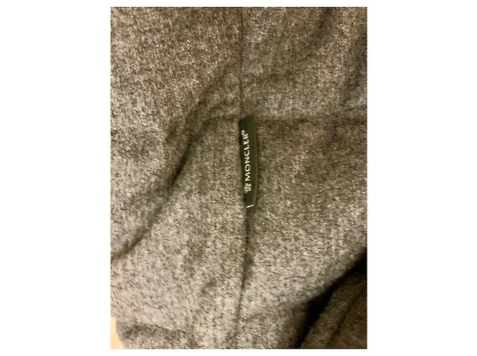 Moncler Grey Wool Jacket Coat Men L - view 7