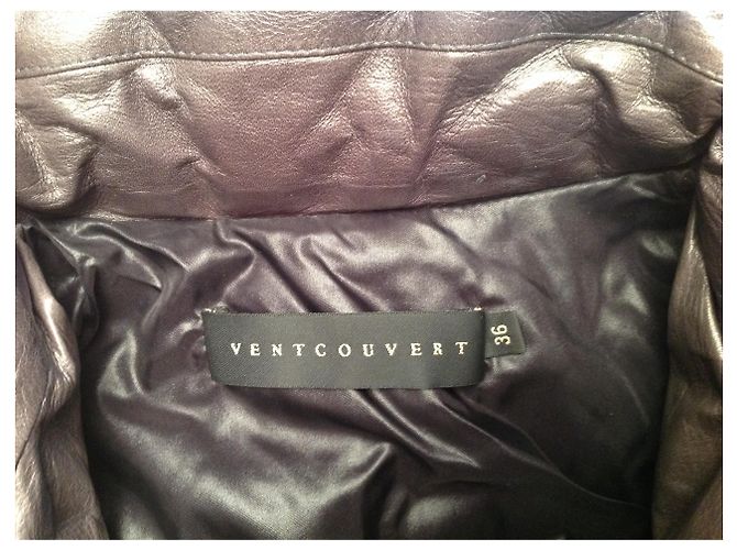Ventcouvert Chaqueta acolchada de piel de cordero ,,capucha de piel de séquito Gris pardo - vista 6