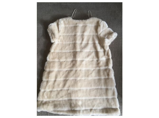 Chaleco de piel sintética Zara beige - vista 4