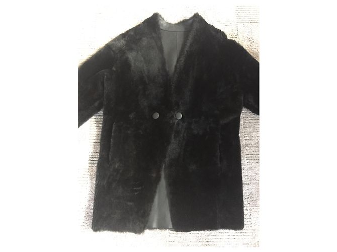 Autre Marque DER RUF - Reversible Shearling Coat Schwarz - Ansicht 2
