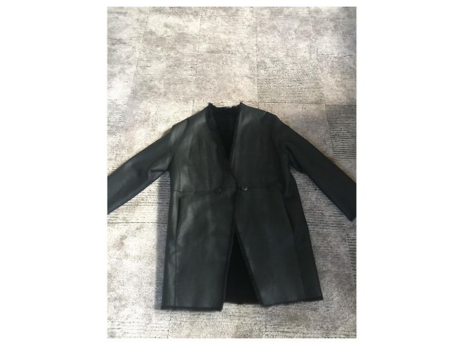 Autre Marque DER RUF - Reversible Shearling Coat Schwarz - Ansicht 5