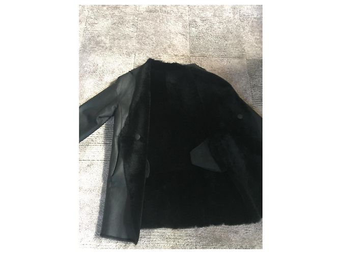 Autre Marque DER RUF - Reversible Shearling Coat Schwarz - Ansicht 6