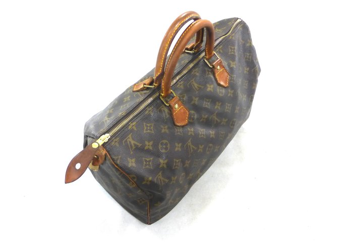 Louis Vuitton Speedy 40 Monogram Marrone Pelle - vista 13