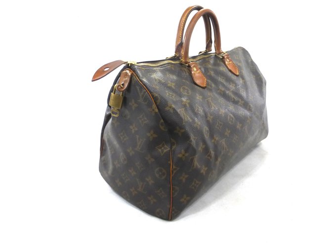 Louis Vuitton Speedy 40 Monogram Marrone Pelle - vista 14