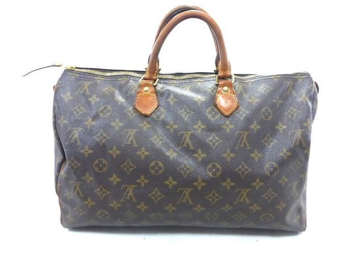 Louis Vuitton Speedy 40 Monogram Marrone Pelle - vista 15