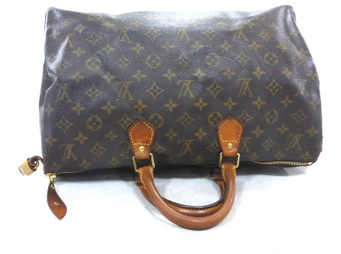 Louis Vuitton Speedy 40 Monogram Marrone Pelle - vista 19