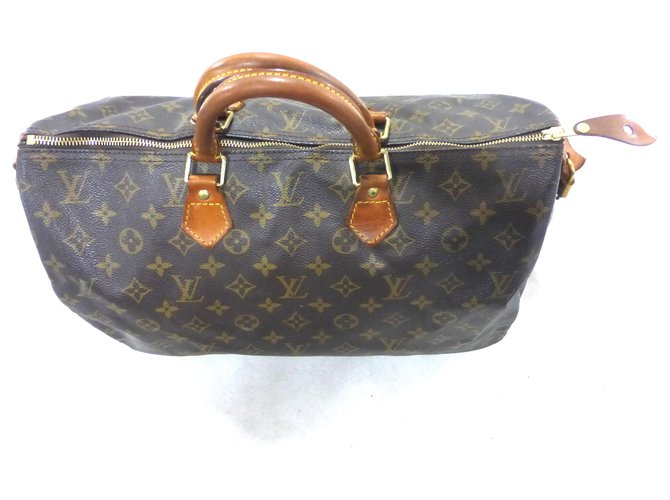 Louis Vuitton Speedy 40 Monogram Marrone Pelle - vista 5