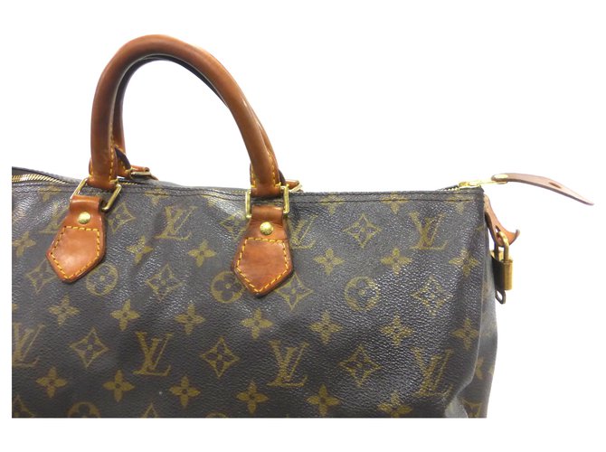 Louis Vuitton Speedy 40 Monogram Marrone Pelle - vista 6
