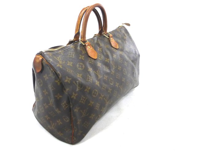 Louis Vuitton Speedy 40 Monogram Marrone Pelle - vista 11