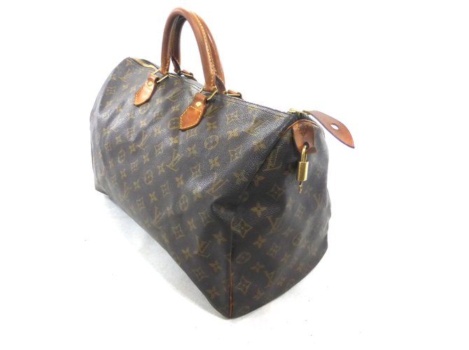 Louis Vuitton Speedy 40 Monogram Marrone Pelle - vista 12