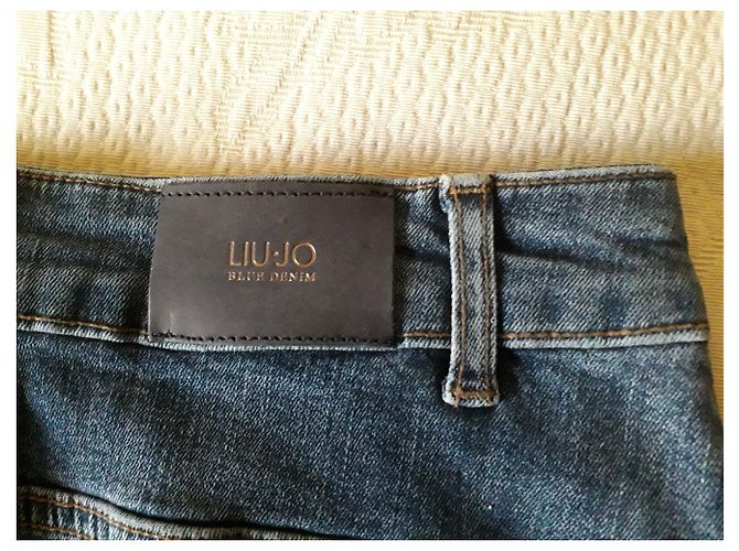 Liu.Jo Minigonna Lui Jo in denim blu con borchie - vista 3