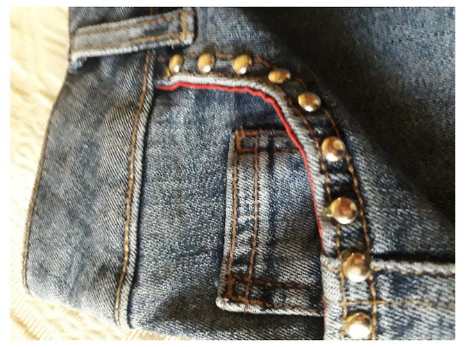 Liu.Jo Minigonna Lui Jo in denim blu con borchie - vista 5