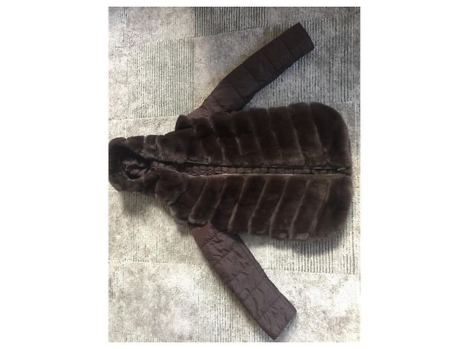 Autre Marque The RUF - Reversible Rex & Puffer Brown Abrigo con capucha Castaño - vista 2