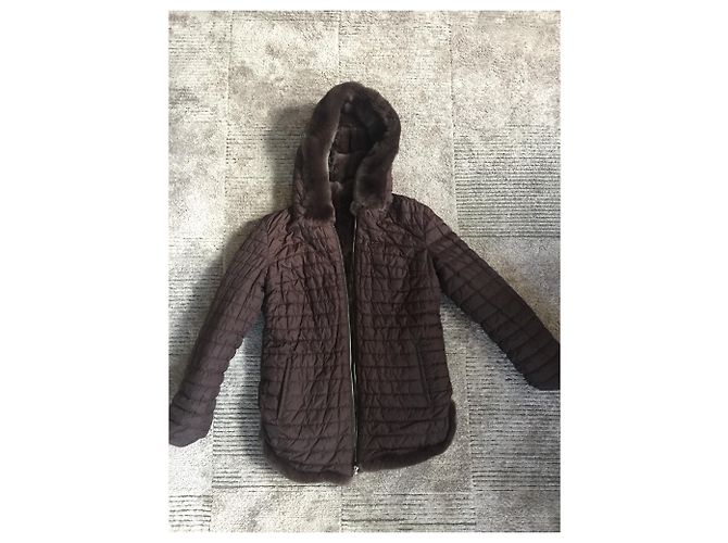 Autre Marque The RUF - Reversible Rex & Puffer Brown Abrigo con capucha Castaño - vista 4