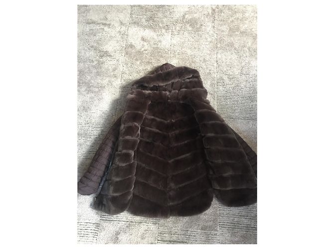 Autre Marque The RUF - Reversible Rex & Puffer Brown Abrigo con capucha Castaño - vista 5
