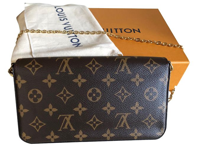 Louis Vuitton Clutch Felicie Marrone - vista 2