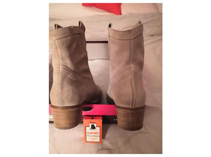 Botines de ante beige MINELLI T 39 - vista 5
