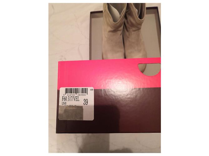 Botines de ante beige MINELLI T 39 - vista 7