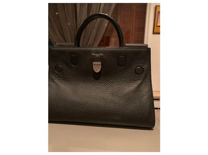 Borsa a mano Dior Diorever in pelle nera Nero - vista 2