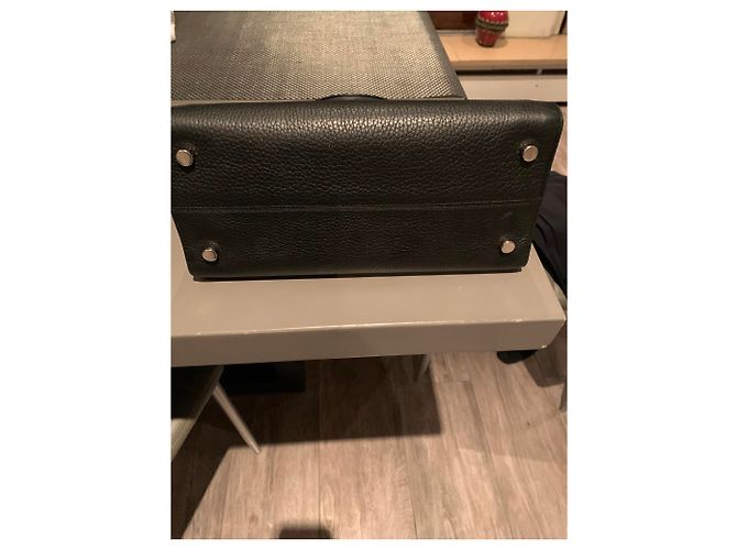 Borsa a mano Dior Diorever in pelle nera Nero - vista 4